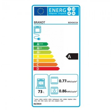 Brandt BOH3415A Φούρνος άνω Πάγκου 73lt χωρίς Εστίες Π56εκ. Μαύρος Brandt BOH3415A Φούρνος άνω Πάγκου 73lt χωρίς Εστίες Π56εκ. Μαύρος